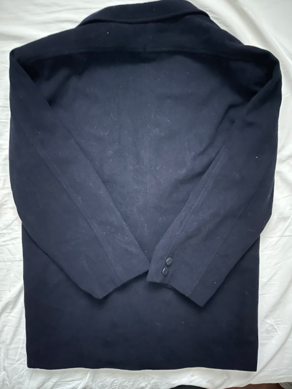 Pierre Balmain Paris Black Wool Double Breasted Coat - Picture 8 of 16